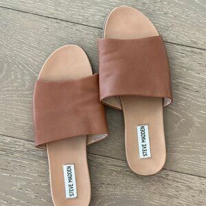Steve Madden Kailey Brown Leather Flats